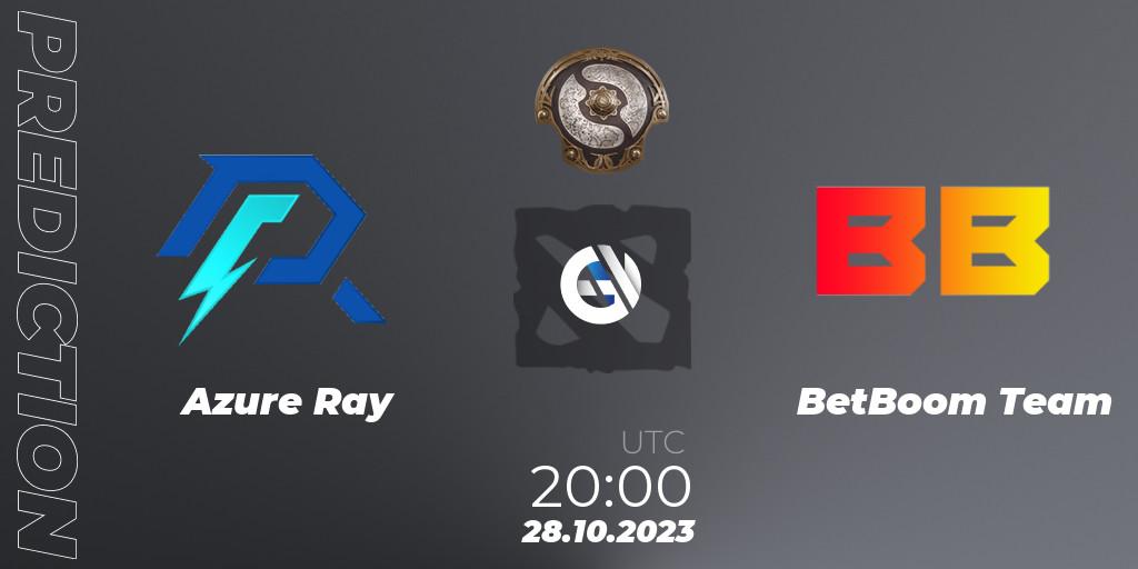 Prognose für das Spiel Azure Ray VS BetBoom Team. 28.10.23. Dota 2 - The International 2023