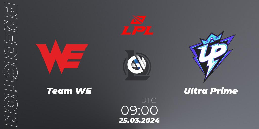 Prognose für das Spiel Team WE VS Ultra Prime. 25.03.24. LoL - LPL Spring 2024 - Group Stage