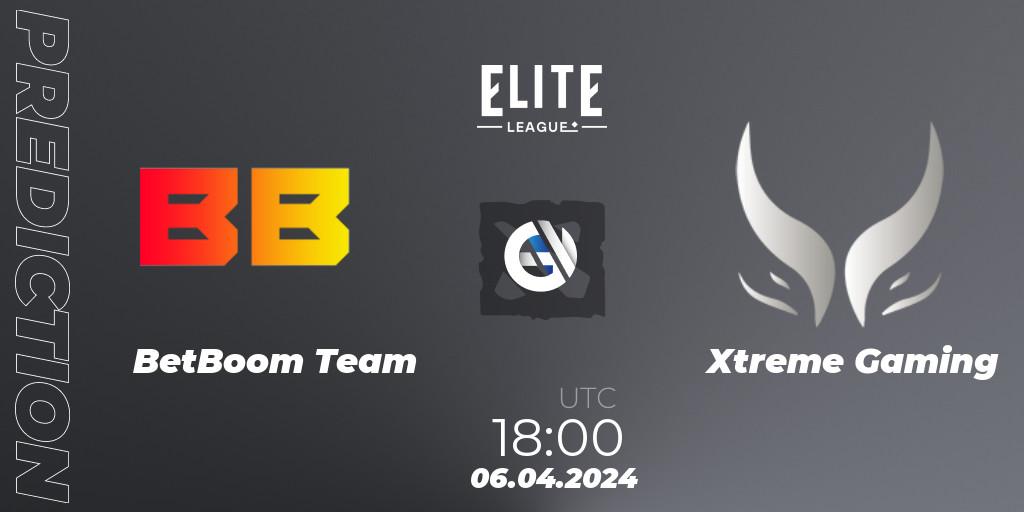 Prognose für das Spiel BetBoom Team VS Xtreme Gaming. 06.04.24. Dota 2 - Elite League: Round-Robin Stage