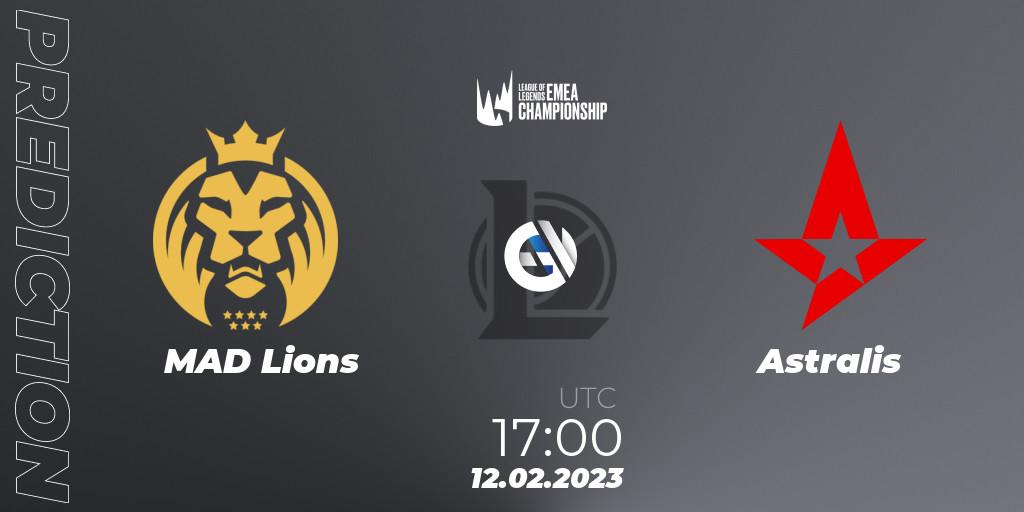 Prognose für das Spiel MAD Lions VS Astralis. 12.02.23. LoL - LEC Winter 2023 - Stage 2