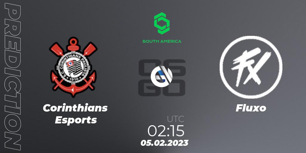 Prognose für das Spiel Corinthians Esports VS Fluxo. 05.02.23. CS2 (CS:GO) - CCT South America Series #4