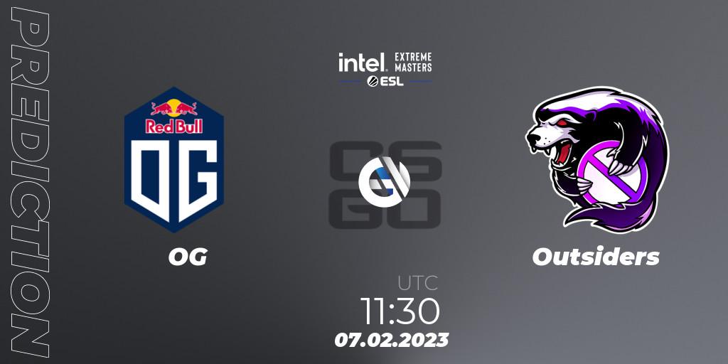 Prognose für das Spiel OG VS Outsiders. 07.02.23. CS2 (CS:GO) - IEM Katowice 2023