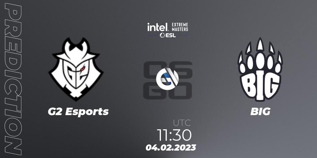 Prognose für das Spiel G2 Esports VS BIG. 04.02.23. CS2 (CS:GO) - IEM Katowice 2023