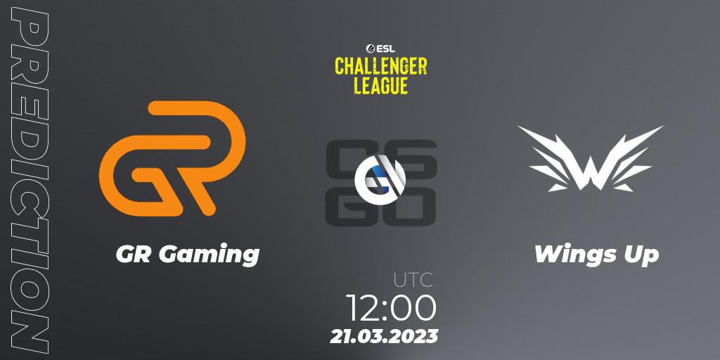 Prognose für das Spiel GR Gaming VS Wings Up. 21.03.23. CS2 (CS:GO) - ESL Challenger League Season 44: Asia-Pacific