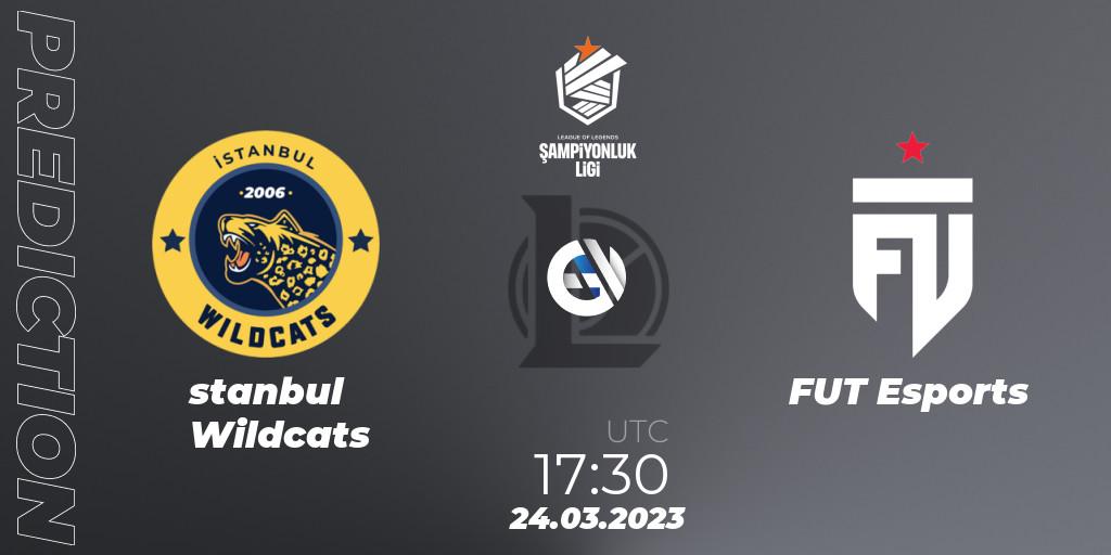 Prognose für das Spiel İstanbul Wildcats VS FUT Esports. 24.03.23. LoL - TCL Winter 2023 - Playoffs