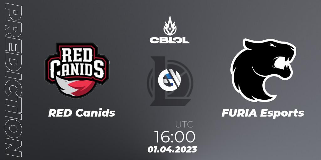 Prognose für das Spiel RED Canids VS FURIA Esports. 01.04.23. LoL - CBLOL Split 1 2023 - Playoffs