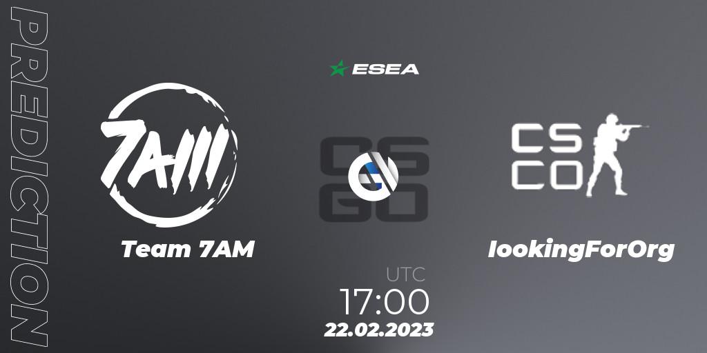 Prognose für das Spiel Team 7AM VS flowstate. 02.03.23. CS2 (CS:GO) - ESEA Season 44: Advanced Division - Europe