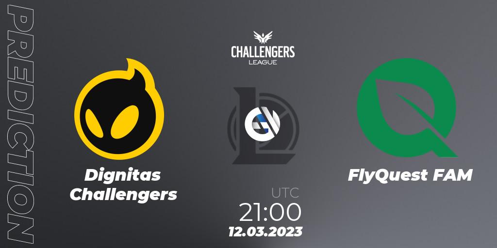 Prognose für das Spiel Dignitas Challengers VS FlyQuest FAM. 12.03.23. LoL - NACL 2023 Spring - Playoffs