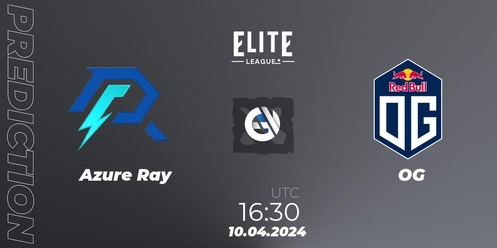 Prognose für das Spiel Azure Ray VS OG. 10.04.24. Dota 2 - Elite League: Round-Robin Stage