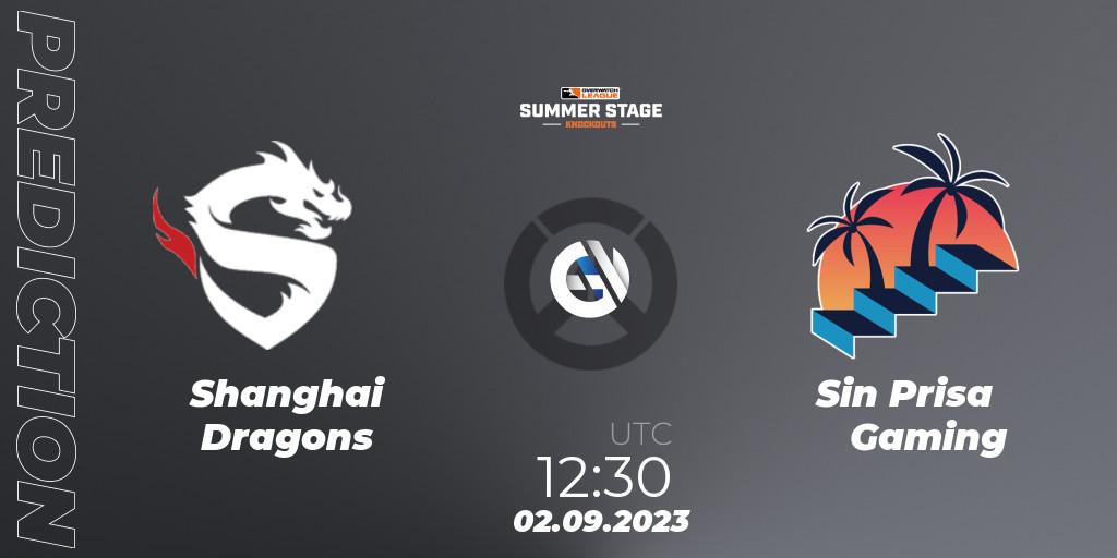 Prognose für das Spiel Shanghai Dragons VS Sin Prisa Gaming. 02.09.23. Overwatch - Overwatch League 2023 - Summer Stage Knockouts