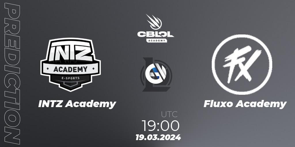 Prognose für das Spiel INTZ Academy VS Fluxo Academy. 19.03.24. LoL - CBLOL Academy Split 1 2024