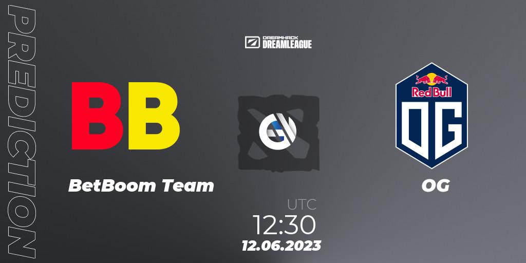 Prognose für das Spiel BetBoom Team VS OG. 12.06.23. Dota 2 - DreamLeague Season 20 - Group Stage 1