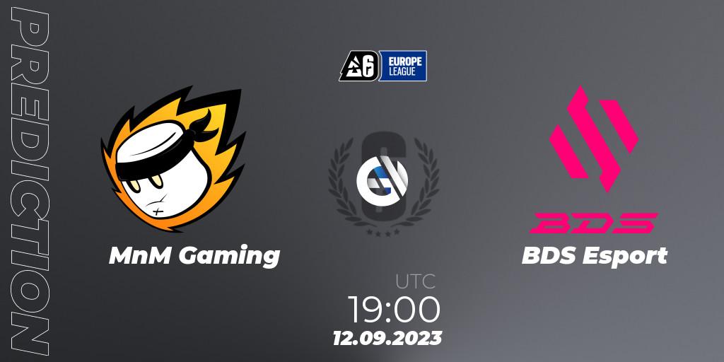 Prognose für das Spiel MnM Gaming VS BDS Esport. 12.09.23. Rainbow Six - Europe League 2023 - Stage 2