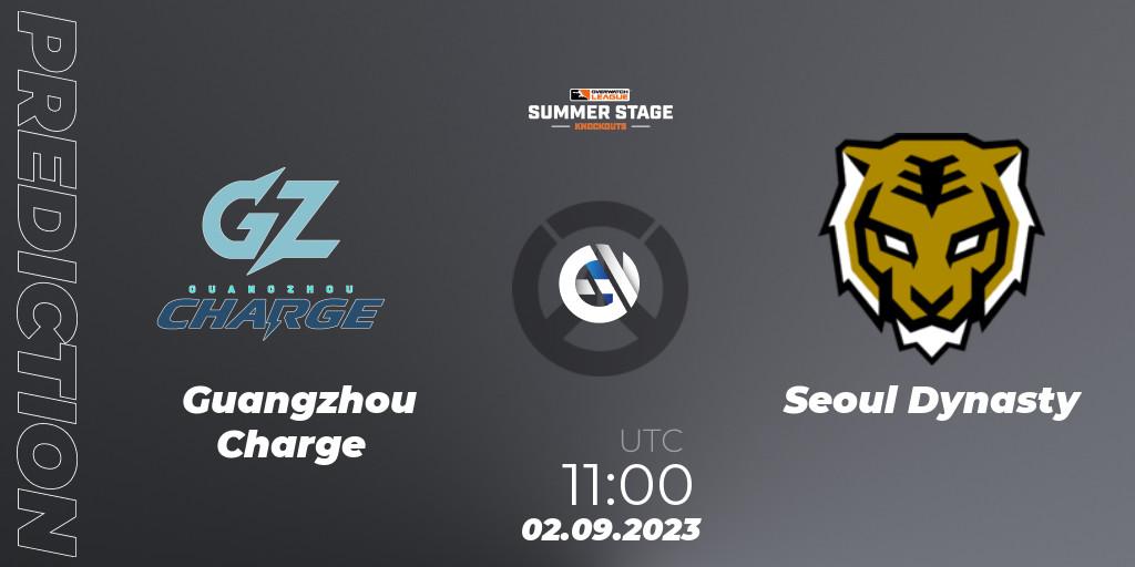 Prognose für das Spiel Guangzhou Charge VS Seoul Dynasty. 02.09.23. Overwatch - Overwatch League 2023 - Summer Stage Knockouts