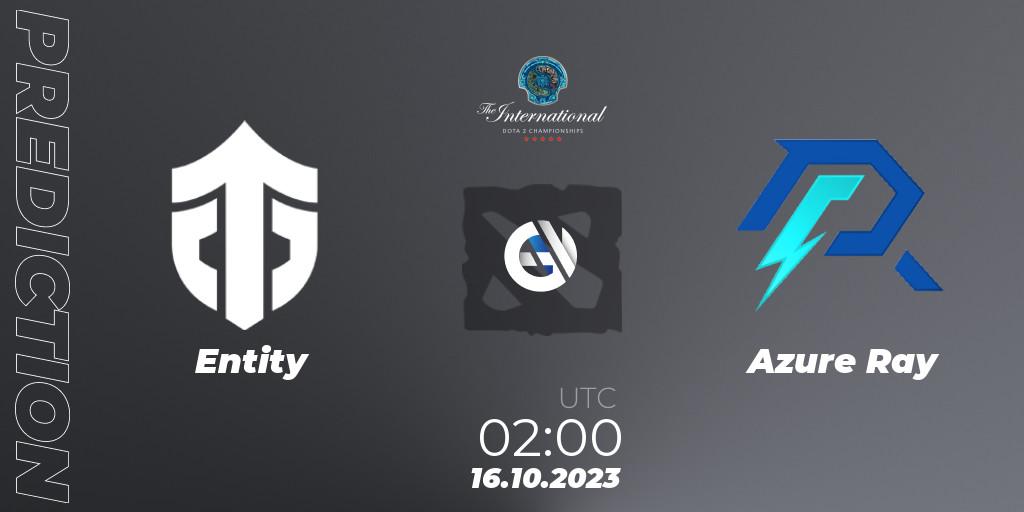 Prognose für das Spiel Entity VS Azure Ray. 16.10.23. Dota 2 - The International 2023 - Group Stage