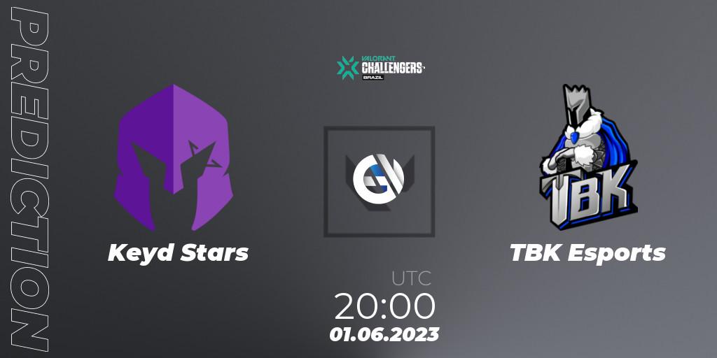 Prognose für das Spiel Keyd Stars VS TBK Esports. 01.06.23. VALORANT - VALORANT Challengers 2023: Brazil Split 2