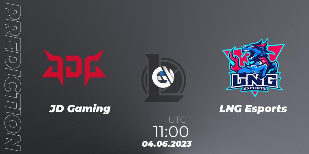 Prognose für das Spiel JD Gaming VS LNG Esports. 04.06.23. LoL - LPL Summer 2023 Regular Season