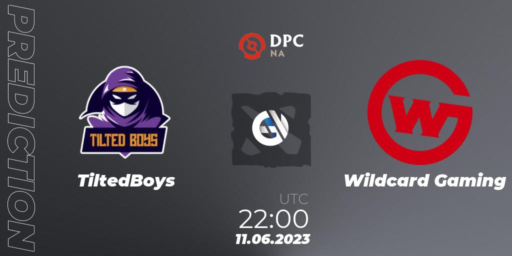 Prognose für das Spiel TiltedBoys VS Wildcard Gaming. 11.06.23. Dota 2 - DPC 2023 Tour 3: NA Division II (Lower)