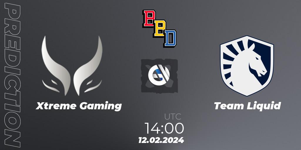 Prognose für das Spiel Xtreme Gaming VS Team Liquid. 12.02.24. Dota 2 - BetBoom Dacha Dubai 2024