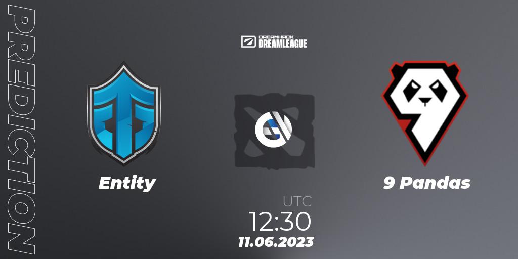 Prognose für das Spiel Entity VS 9 Pandas. 11.06.23. Dota 2 - DreamLeague Season 20 - Group Stage 1