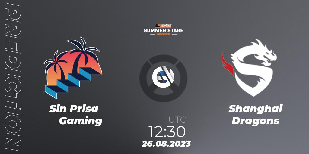 Prognose für das Spiel Sin Prisa Gaming VS Shanghai Dragons. 26.08.23. Overwatch - Overwatch League 2023 - Summer Stage Knockouts