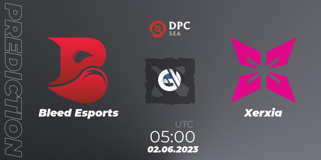 Prognose für das Spiel Bleed Esports VS Xerxia. 02.06.23. Dota 2 - DPC 2023 Tour 3: SEA Division I (Upper)