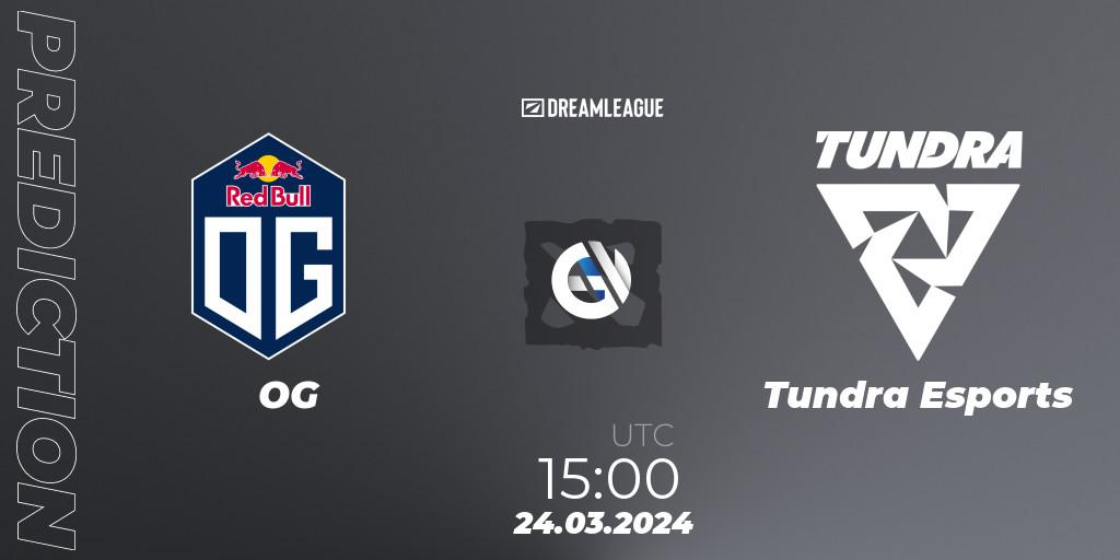 Prognose für das Spiel OG VS Tundra Esports. 24.03.24. Dota 2 - DreamLeague Season 23: Western Europe Closed Qualifier