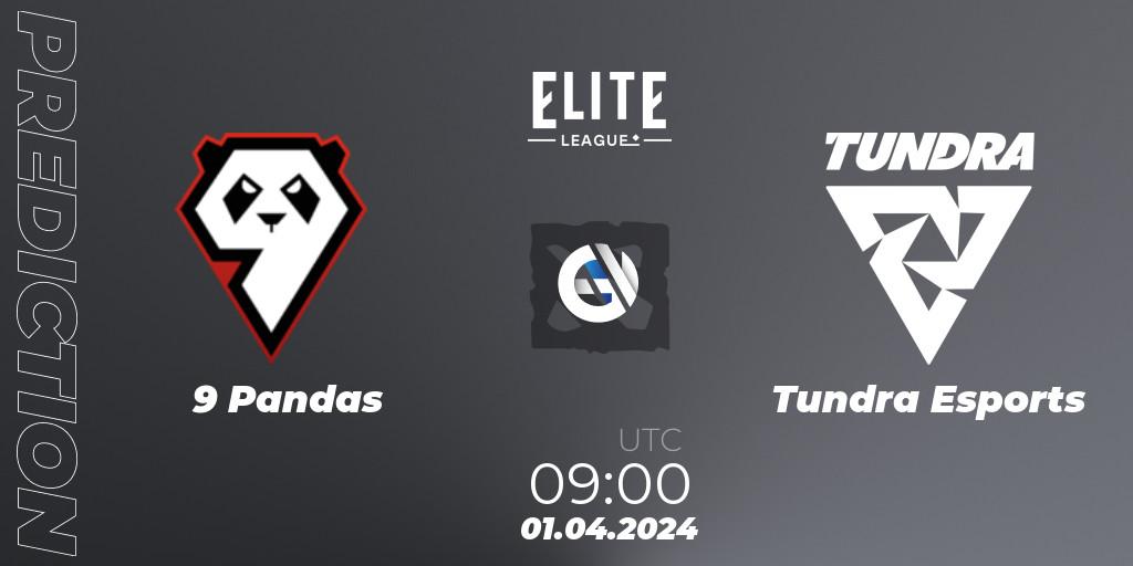 Prognose für das Spiel 9 Pandas VS Tundra Esports. 01.04.24. Dota 2 - Elite League: Swiss Stage