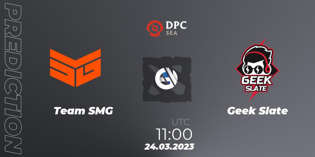 Prognose für das Spiel Team SMG VS Geek Slate. 24.03.23. Dota 2 - DPC 2023 Tour 2: SEA Division I (Upper)