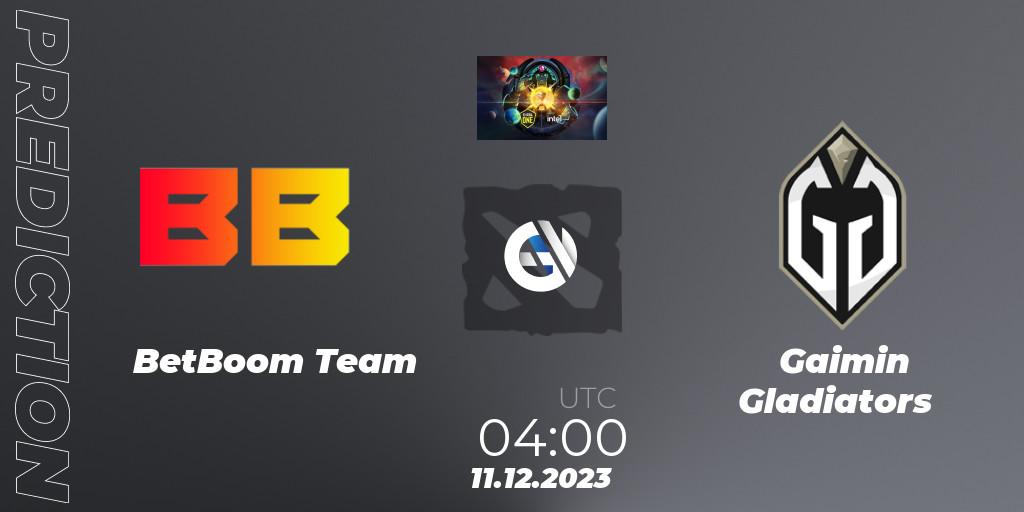 Prognose für das Spiel BetBoom Team VS Gaimin Gladiators. 11.12.23. Dota 2 - ESL One - Kuala Lumpur 2023