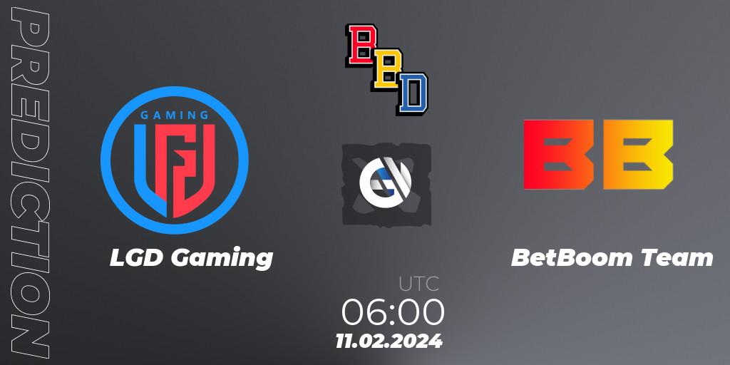 Prognose für das Spiel LGD Gaming VS BetBoom Team. 11.02.24. Dota 2 - BetBoom Dacha Dubai 2024