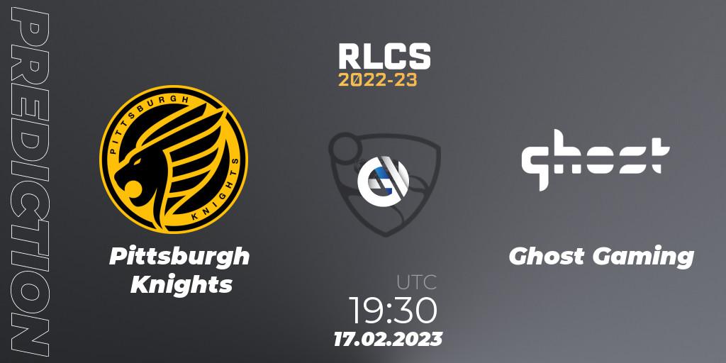Prognose für das Spiel Pittsburgh Knights VS Ghost Gaming. 17.02.23. Rocket League - RLCS 2022-23 - Winter: North America Regional 2 - Winter Cup