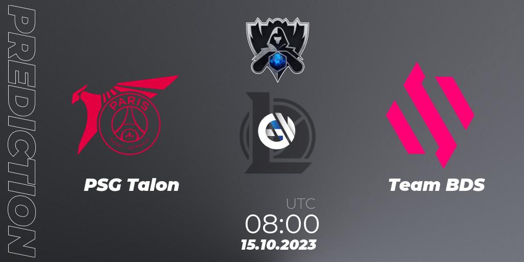 Prognose für das Spiel PSG Talon VS Team BDS. 15.10.23. LoL - Worlds 2023 LoL - Play-In