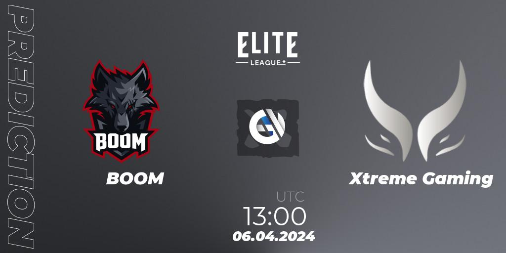 Prognose für das Spiel BOOM VS Xtreme Gaming. 06.04.24. Dota 2 - Elite League: Round-Robin Stage