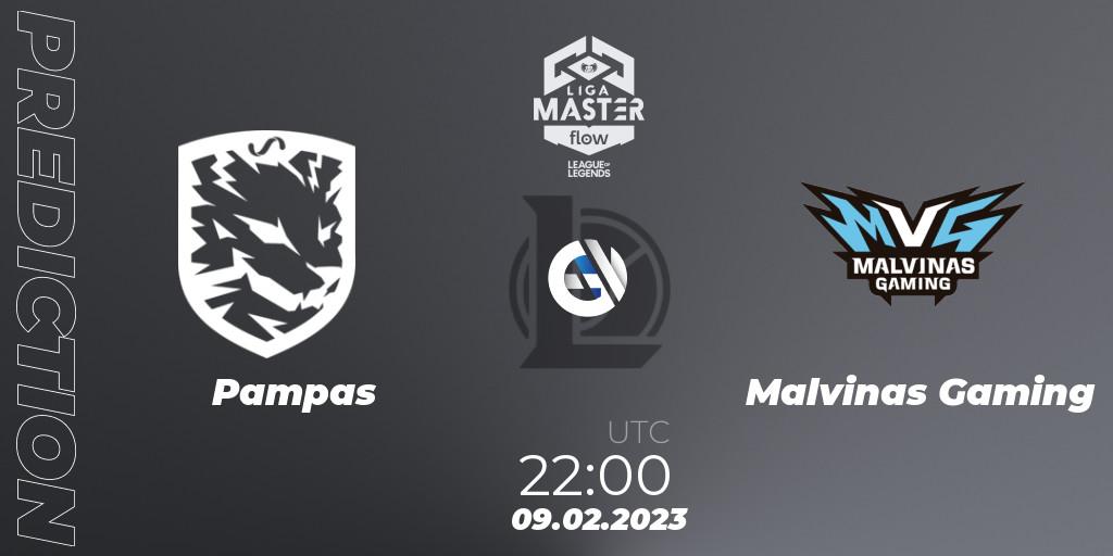 Prognose für das Spiel Pampas VS Malvinas Gaming. 09.02.23. LoL - Liga Master Opening 2023 - Group Stage