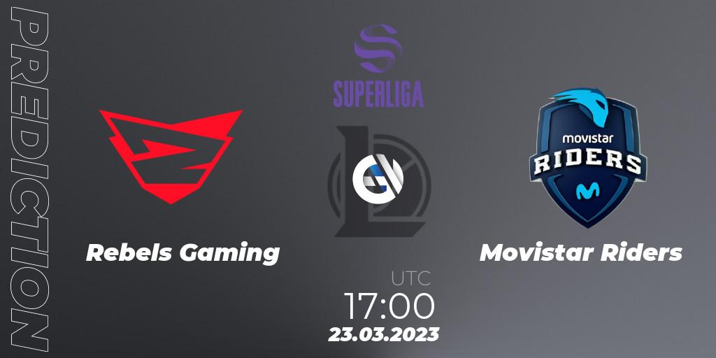 Prognose für das Spiel Rebels Gaming VS Movistar Riders. 23.03.23. LoL - LVP Superliga Spring 2023 - Playoffs