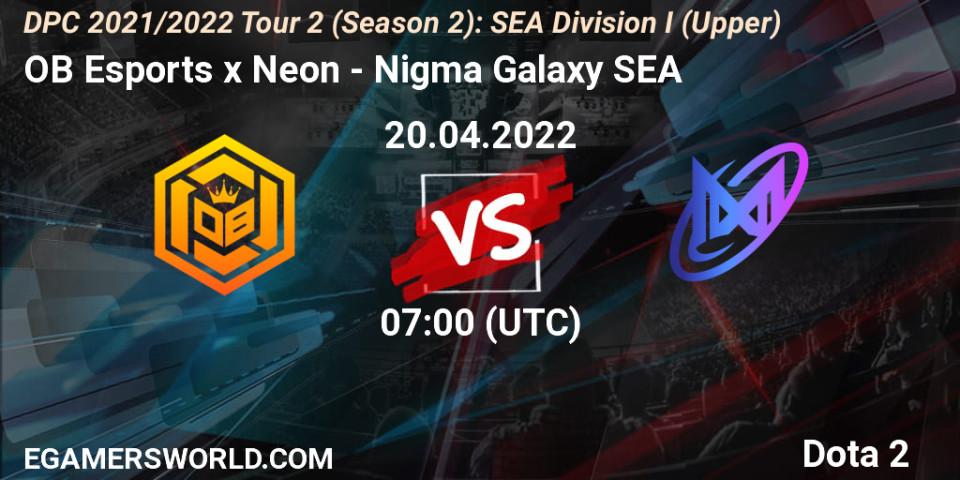 OB Esports x Neon VS Nigma Galaxy SEA