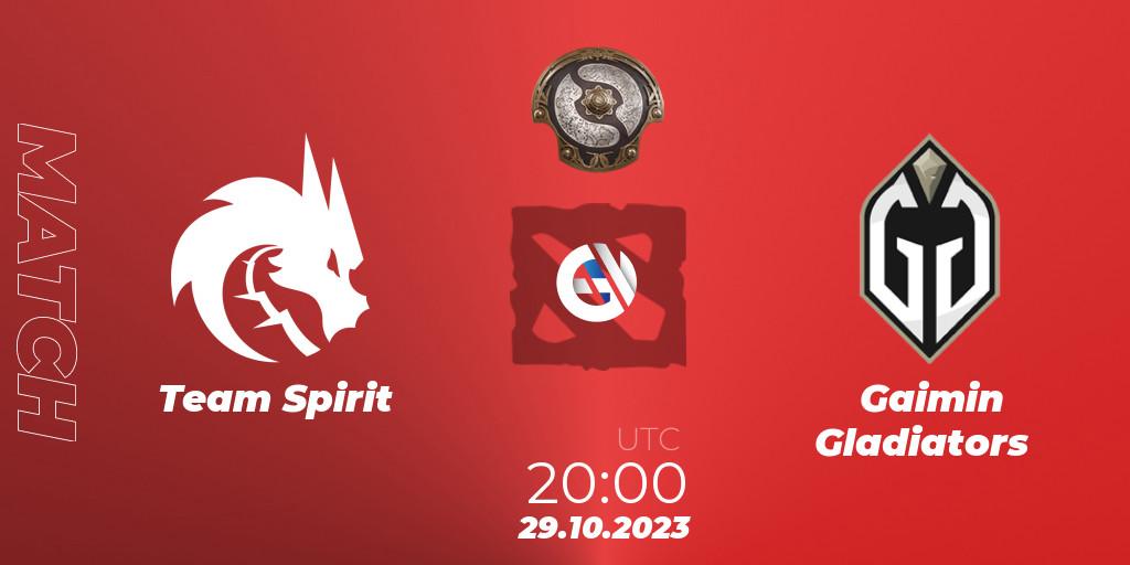 Team Spirit VS Gaimin Gladiators