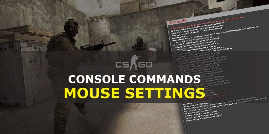 Konsolenbefehle zum Konfigurieren der Maus in CS: GO