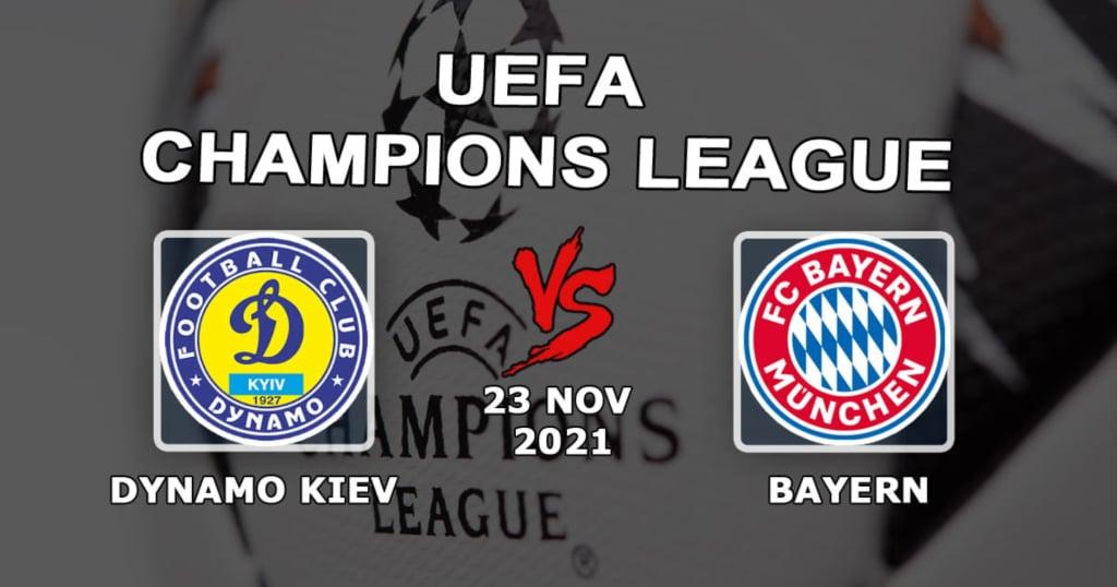 Dynamo Kiew - Bayern: Prognose und Wette auf das Champions-League-Spiel - 23.11.2021