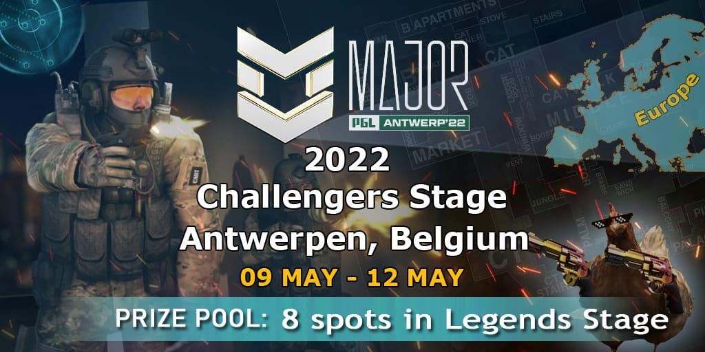 PGL Major Antwerp Analytik 2022 basierend auf den Ergebnissen der Phase Challengers Stage