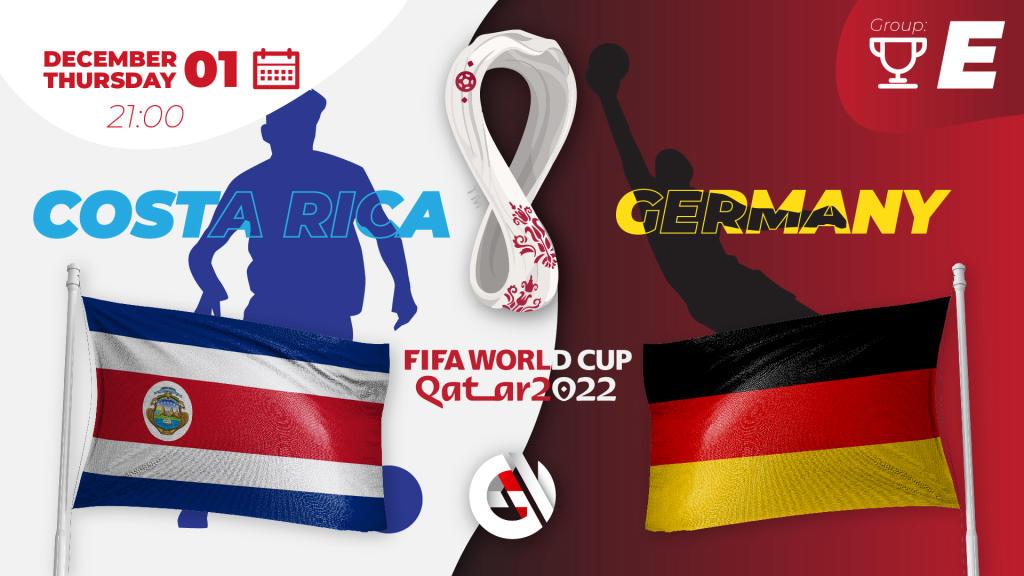 Costa Rica - Deutschland: Prognose und Wette auf die WM 2022 in Katar