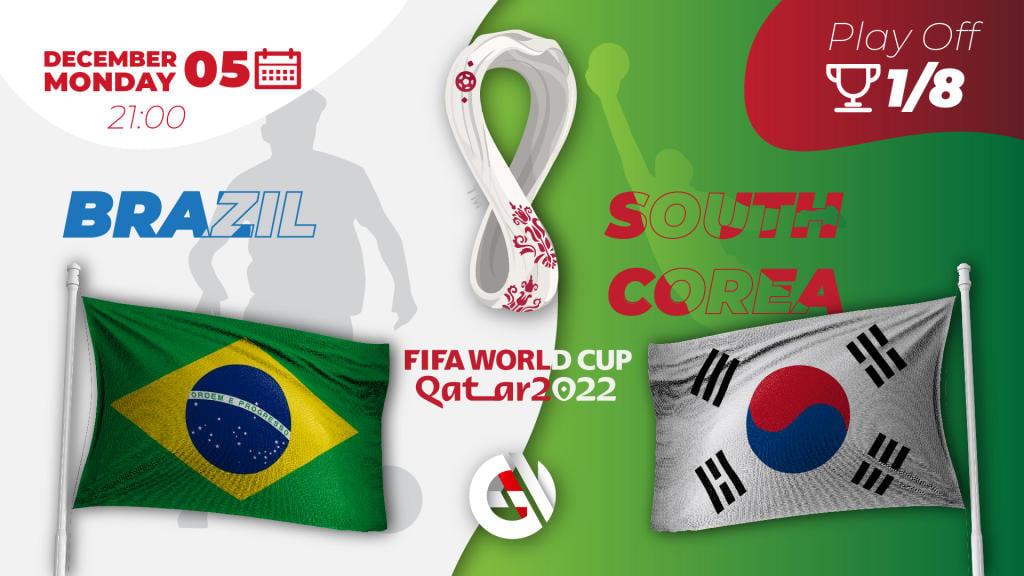 Brasilien - Südkorea: Vorhersage und Wette auf die Weltmeisterschaft 2022 in Katar