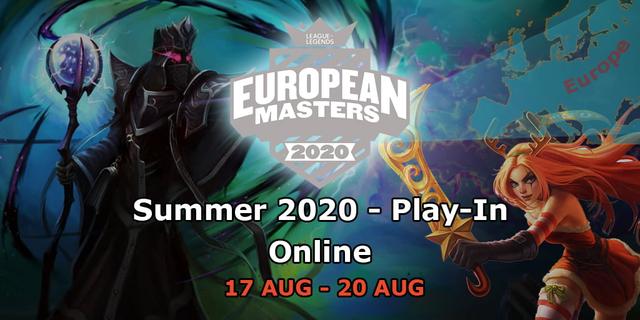 European Masters Summer 2020 - Play-In